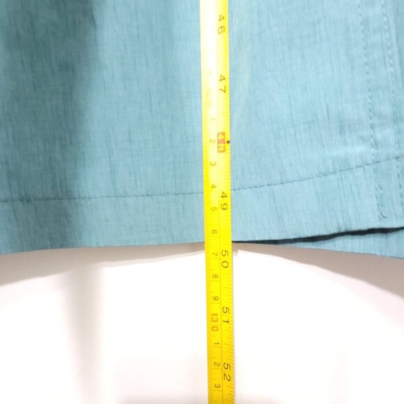 Luba Paris Vintage Teal Green Trench Double Breasted Tie Waist Long Sleeve Coat - Picture 13 of 14